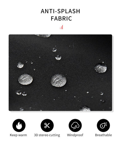 WOSAWE Winter Men's Cycling Jacket Waterproof Windproof Thermal Fleece Bike Jersey MTB Road Cycling Snowboarding Ski Jacket Coat