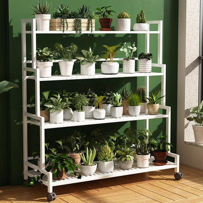 Plant Stand Flower Rack 3 Or 4 Tier Flower Pot Shelf Storage Organizer Display Rack For Indoor Garden Balcony Floor Stand