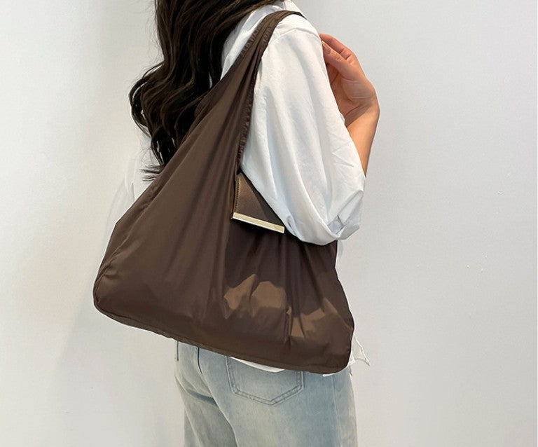 1PCS PU Polyester High Quality Hanging Bag for Shopping Large Capacity Foldable Portable Shopping Bag,Storage bag