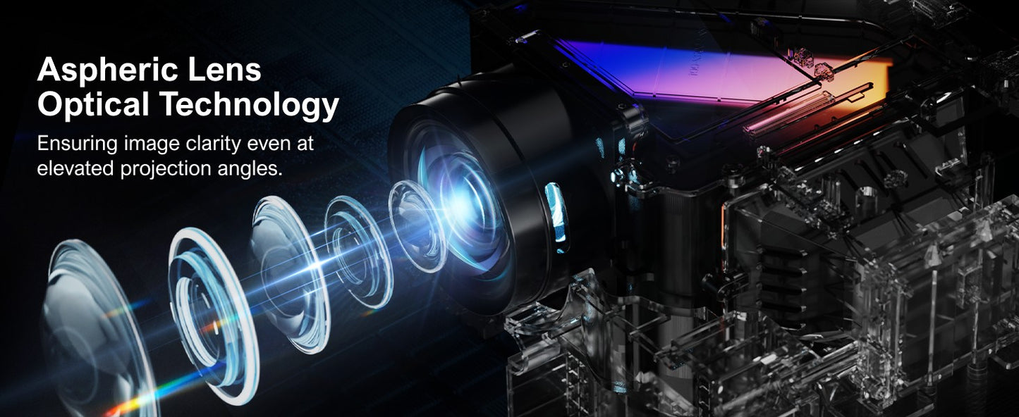 ULTIMEA 1080P Full HD Projector 4k Portable with 90° Gimbal Smart Android 11.0 5G WiFi Bluetooth Home Theater Projectors
