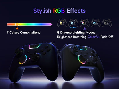 EasySMX White Black Gamepad X05 Pro Wireless PC Gaming Controller for PC Windows iOS Switch Android with Charging Dock
