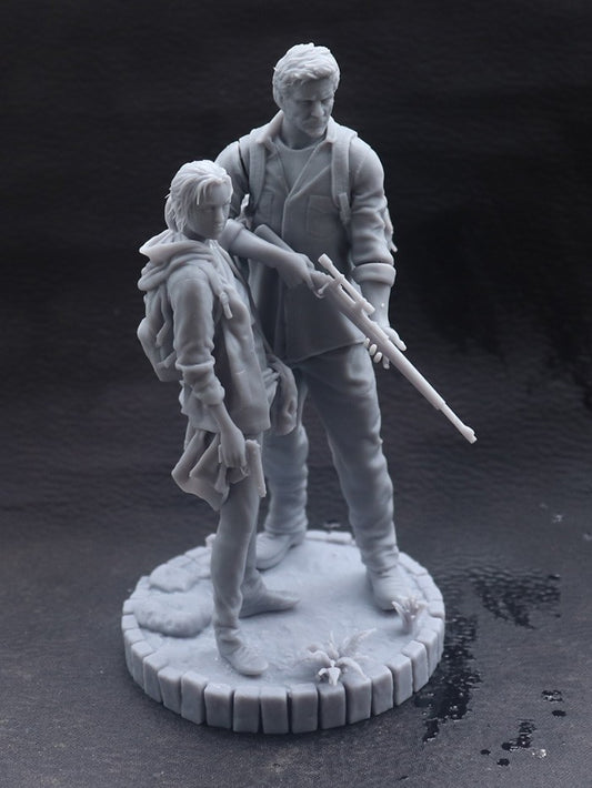 1/18 100mm 1/24 75mm Kits de Modelo em Resina The Last of Us Escultura Sem Pintura Sem Cor RW-1077
