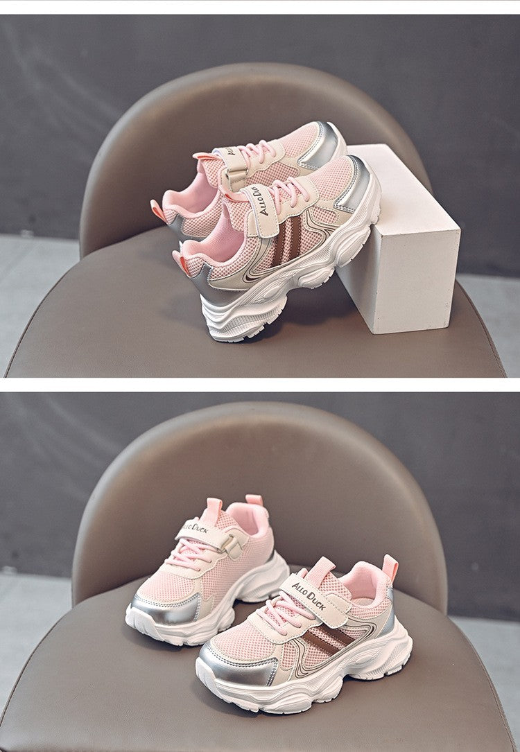 2025 Spring Autumn New Boys Kids Sport Shoes Girl Baby Toddler Mesh Breathable Casual Running Shoes Soft Soled Children Sneakers