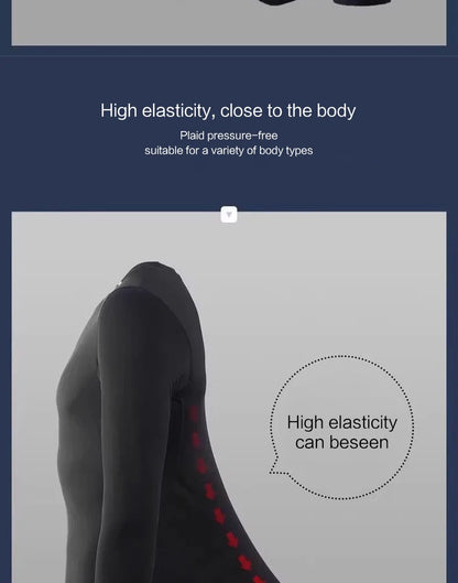 Men's Clothing Winter Warm Undershirts Plush Thermal Underwear Set Elastic Compression Tights Fitness Men's Track Suit Set