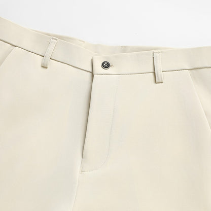 29-42 Men's Summer Pants Thin Straight Stretch Casual Pants with No Trace No Ironing Fabric Silky and Cool Feeling