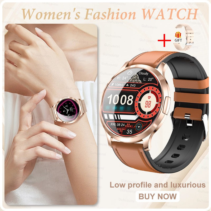 2026 New NFC Smart Watch Women 7.3mm Ultra-Thin 1.32" AMOLED HD Screen Sport Fitness Bluetooth call Luxury Smartwatch Women Gift