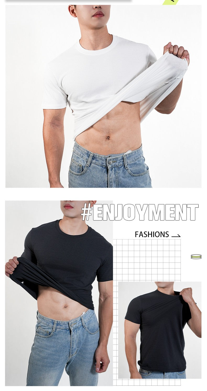 Men Women T-shirt High Qualtity Cotton Short Sleeved T Shirts O Neck Solid Color Tee Black White Breathable Clothing Couple Tops