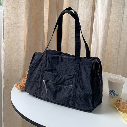 Simple Carry On Travel Tote Bag Large Capacity Weekender Overnight Duffle Bags Trendy Sports Fitness Bags for Women Girls