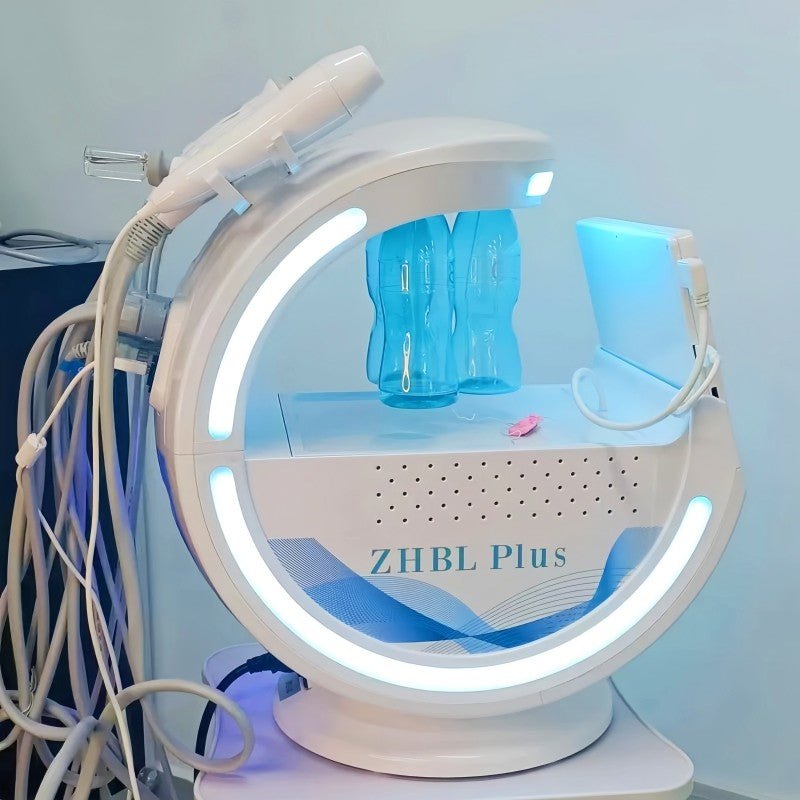 7 in 1 Smart Ice Blue Multifunctional Facial Care Instrument Facial Deep Cleansing Hydrating Microdermabrasion Machine
