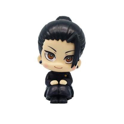 Novo conjunto de 5 peças Jujutsu Kaisen Cute Yuji Itadori Gojo Satoru Q Ver. Bonecos de Ação de PVC Figuras de Anime Modelo Brinquedos Coleção Boneca Presente