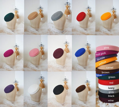 Lawliet Circle Feminino Capacete Chapéus de Feltro de Lã Chapéus Pillbox Fascinator para Mulheres Suprimento de Chapelaria Base de Chapéu Chapéus de Coquetel