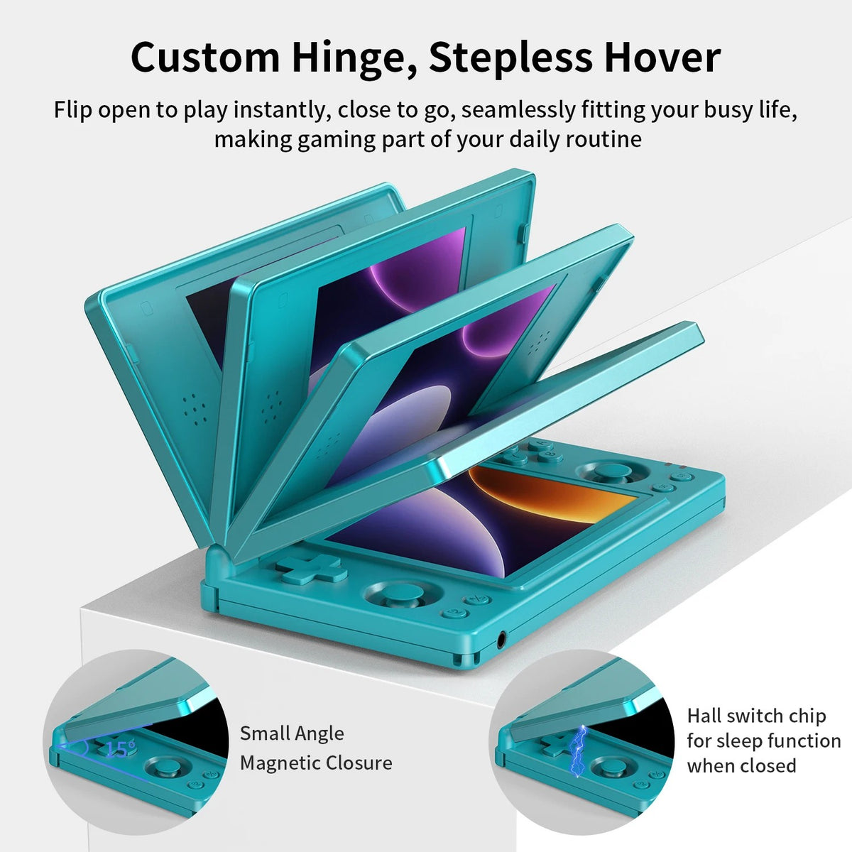 Anbernic RG DS Handheld Game Console 4" IPS Dual Screen Android 4000mAh Flip Video Games Player RGDS Android 14