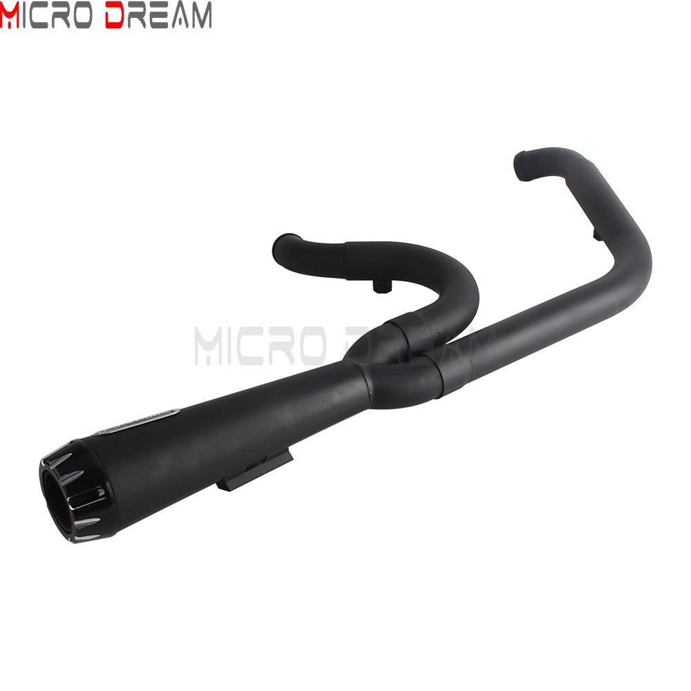 2-in-1 Stainless Steel Motorcycle Exhaust Muffler 1 3/4" to 2" Exhaust Pipes For Harley Low Rider ST Fat Bob FXFB FXFBS 2018-Up