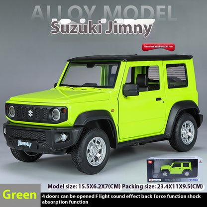 Miniaturas 1/24 Suzuki Jimny SUV Liga Off Road Modelo Diecast Puxar para Trás Brinquedo Infantil Presente Para Crianças Presente de Aniversário Para Namorado