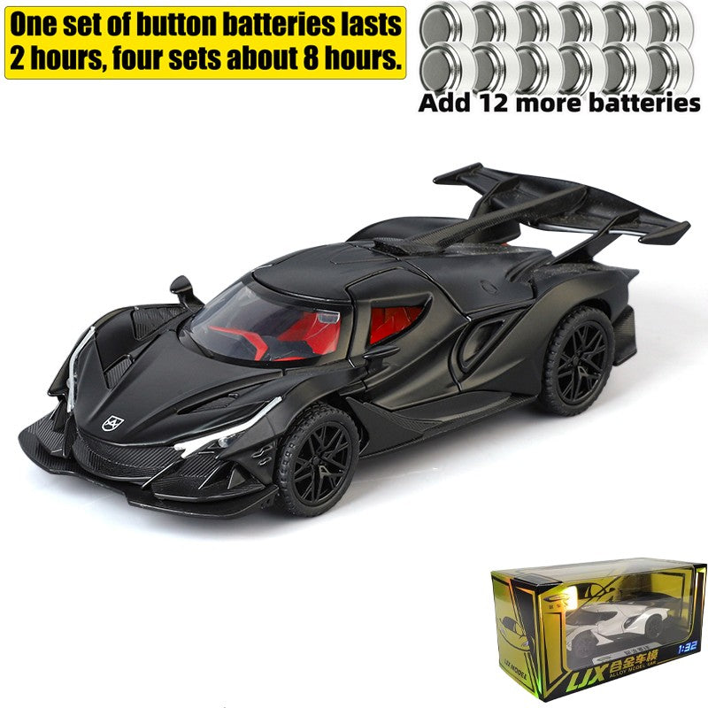1:32 Apollo IE Miniature Vehicle Mini Alloy Diecast Model Car Metal Sound & Light Collection Hobby Children Toy Car Birthday Boy