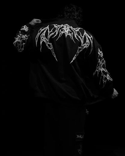 American Gothic Harajuku dark style fashion men jacket Y2K high street casual personality clothing oversized trendy sportswear