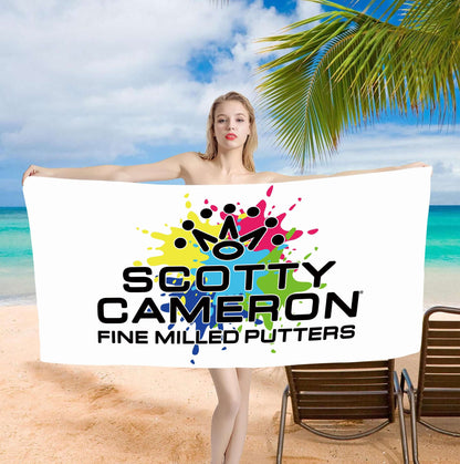 Beach Towel S-Scotty C-Cameron Printed Towel White thread One Piece Anime Bath Towel 75x150cm Bathroom Shower Washcloth Home