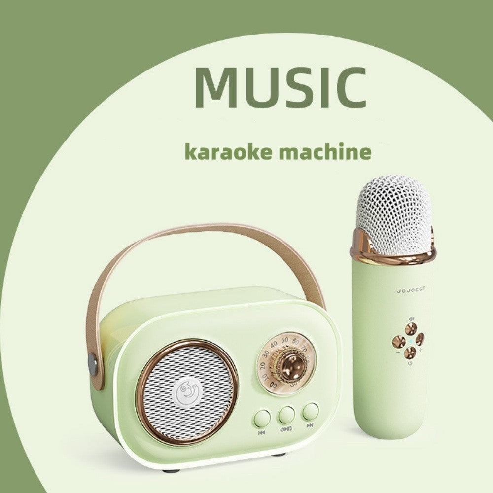 Karaoke Portable Wireless Bluetooth Speaker With Microphone Machine Radio FM Caixa De Som Mini Sound Box Music Small Column Mp3