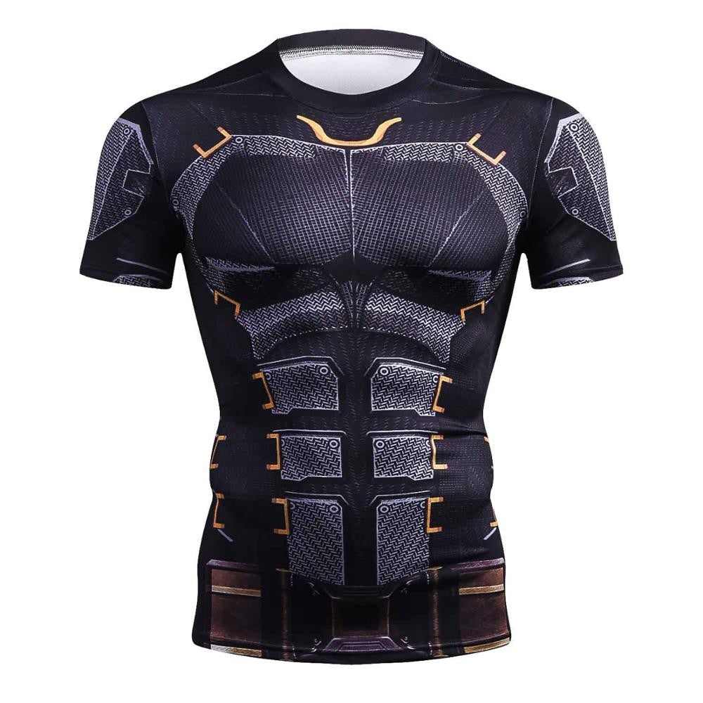 panther Summer Comics 3D Printed T Shirt Men Compression Fashion Short Sleeve Men T Shirt Tops Tees For Cosplay Costume