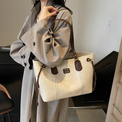 2025 New Light Luxury Niche Popular Large-capacity Commuting Versatile Shoulder Bag Casual High-end Tote Bag Women