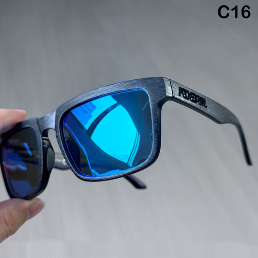 KDEAM PLUS Large Size Men's Sunglasses Polarized Photochromic Night Vision Square Sun Glasses Fashion Women Goggles Width 154mm