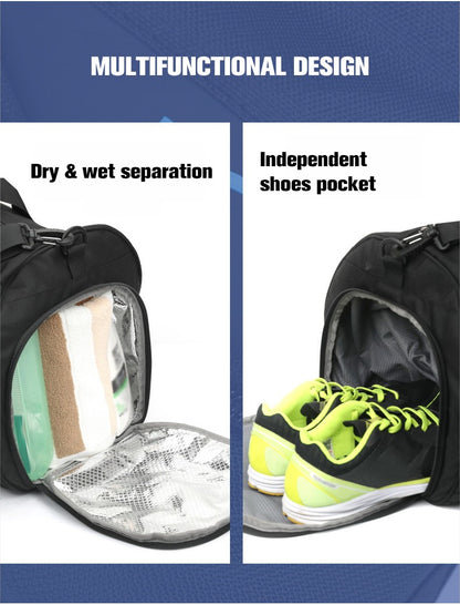 IX Large Gym Bag Fitness Bags Wet Dry Training Men Yoga For Shoes Travel Shoulder Handbags Multifunction Work Out Swimming Bag