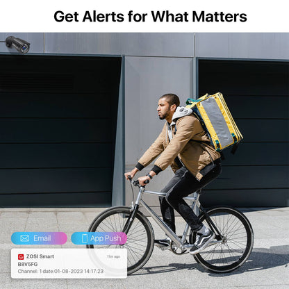 ZOSI 1080P 4 Pack HD TVI Security Cameras Outdoor Indoor Weatherproof Bullet Surveillance Camera for Analog CCTV DVR System