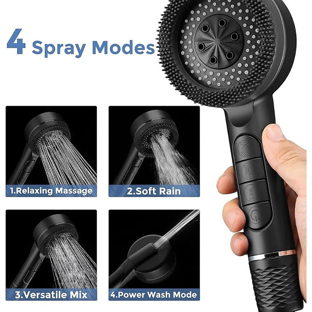 Shower Head High Pressure Doubled Filtration Multi-function Water Outlet Modes Silicone Shower for Bathroom Accessories