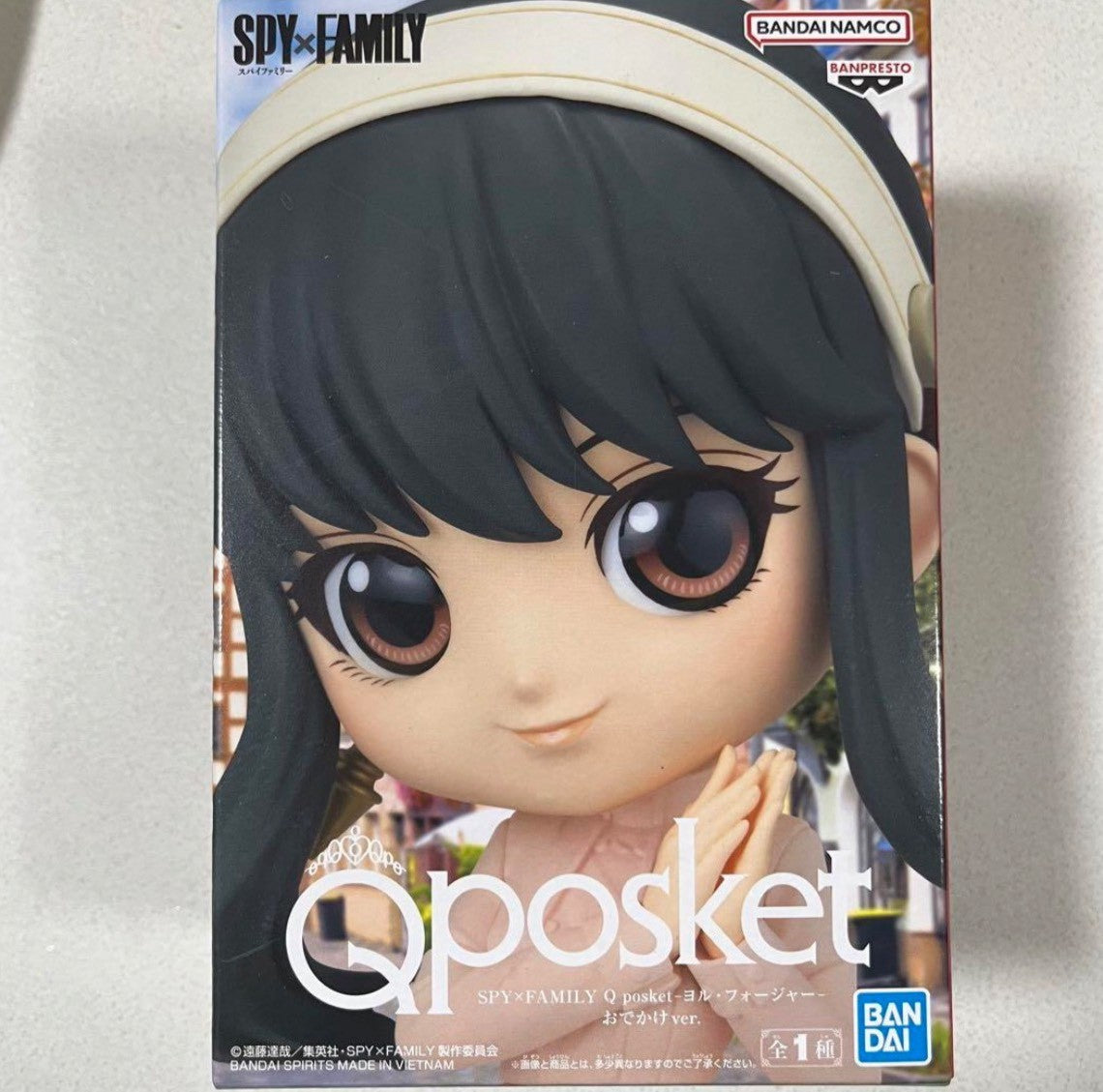 Bandai Original Q Posket Spy X Family Anya Forger Yor Forger Yuri Briar Bonecos de Ação Colecionáveis de Anime Modelo Toy Loid Forger