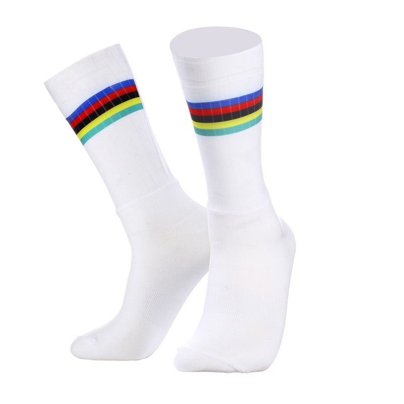 Aero New Team Pro Anti Socks Slip Silicone Cycling Socks Men Bicycle Sport Running Bike Socks Calcetines Ciclismo