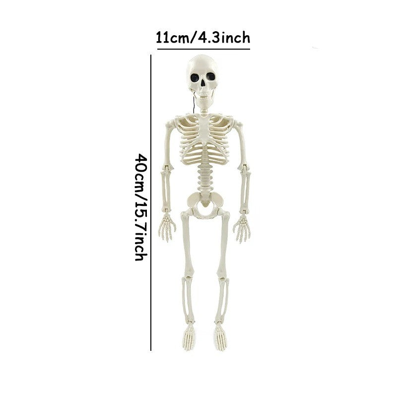 Happy Halloween Modeling Humanoid Skeleton Decorative Props Haunted House Home Bedroom Balcony Decoration Party DIY Supplies
