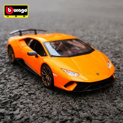 Bburago 1:24 Lamborghini Huracan Performante Carro de Liga Fundido e Veículos de Brinquedo Modelo de Carro em Miniatura para Crianças