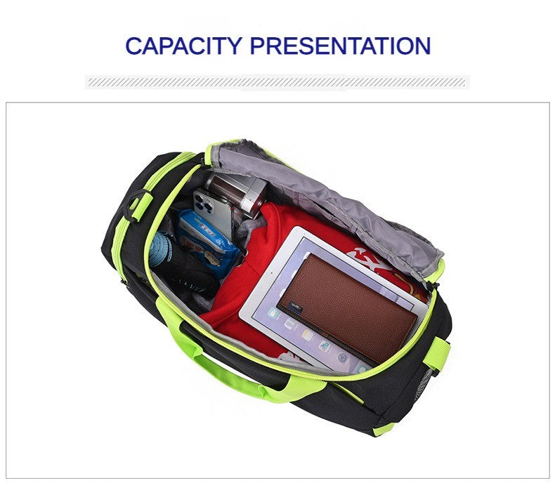 Personalized customized soccer bag logo with dry wet separation handbag luggage sports bag printed with logo pattern