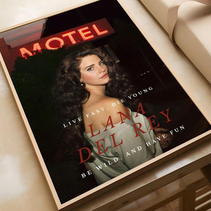 Singer Lana Del Rey Album Poster Poster Paper Print Home Living Room Bedroom Entrance Bar Cafe Art Painting Decoration