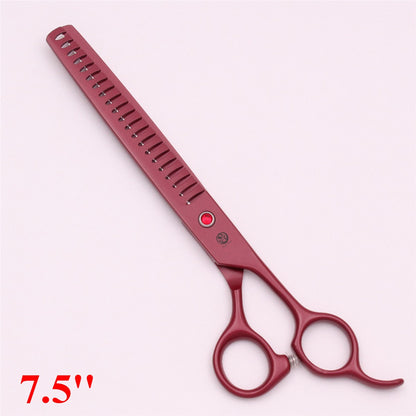 Tesoura Profissional para Tosa de Animais de Estimação de 7,5'' Tesoura de Desbaste em Espinha de Peixe Pinça Hemostática Conjunto Japão 440C Para Cães e Gatos Z3088