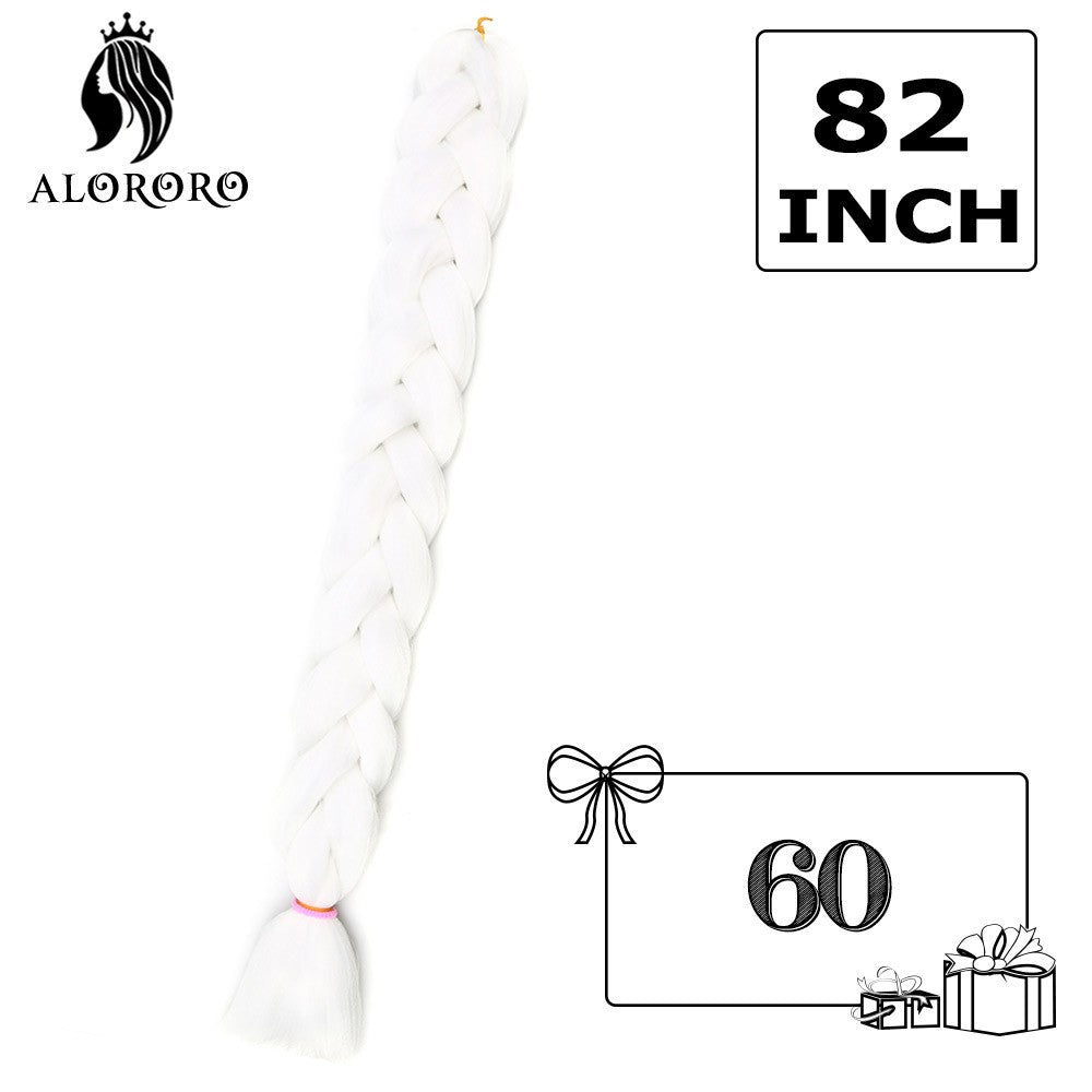 Cabelo Trançado Sintético Jumbo Alororo 82 polegadas Cabelo Falso Africano Fibra de Alta Temperatura Roxo Vermelho Extensões de Cabelo para Mulheres
