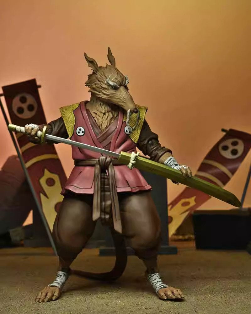 Original NECA 54351 The Last Ronin Figura de Ação Ultimate Splinter Colecionável de 7 polegadas
