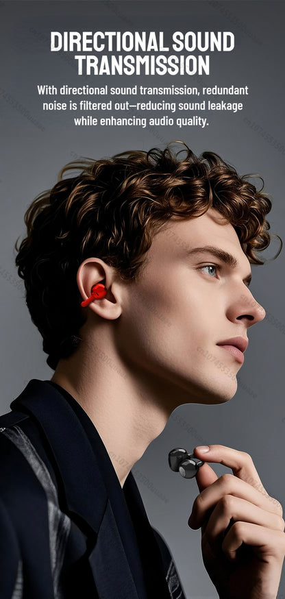 Zombiescat B15 OWS Ear Clip Headphone 360° Immersive Stereo Bluetooth 5.4 Wireless Earphones ENC Clear Call TWS Wireless Earbuds