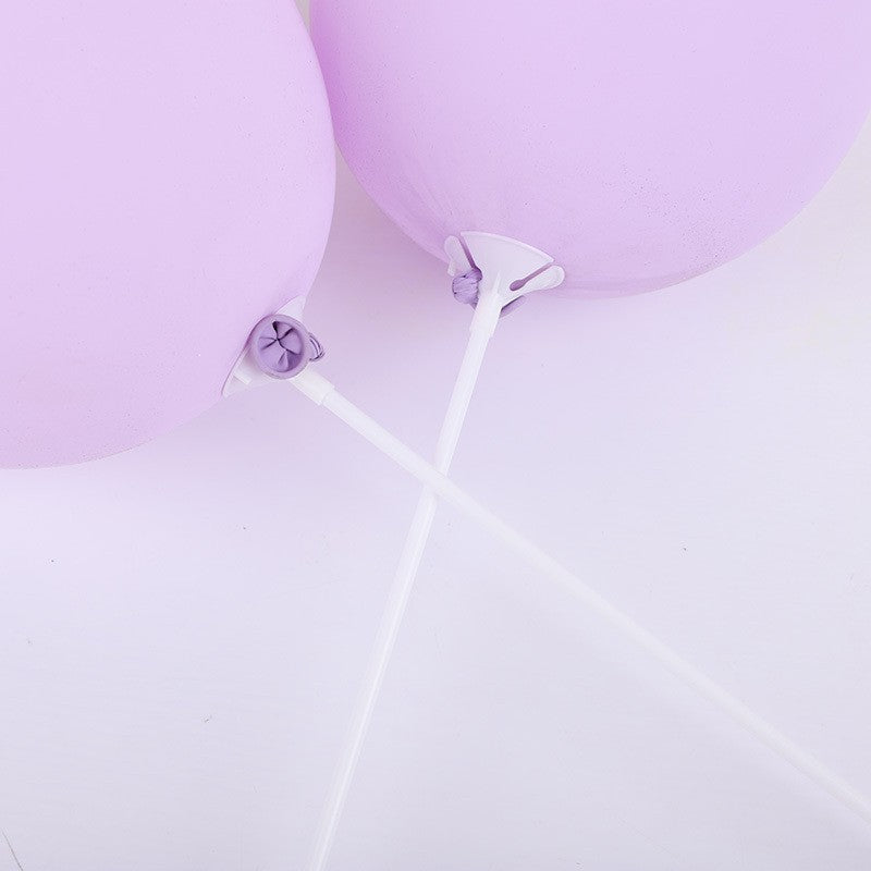10/20Pcs Multipurpose Plastic Balloon Sticks With Cup White Balloon Holder Birthday Wedding Party Decorations Celebration Supply
