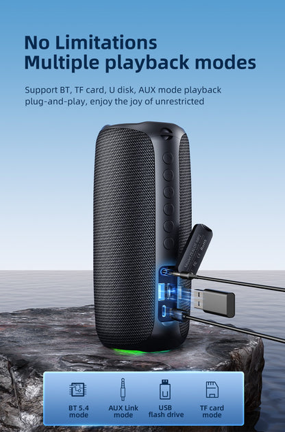 ZEALOT-MP2 Bluetooth Speaker,Ultra Portable, Up to 15H Playtime,IP65 Waterproof and Dustproof,Powerful Sound for outdoor
