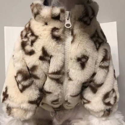 Roupas para Gatos e Cães, Outono Inverno, Macias, Desenho Animado, Pet Quente, Espessamento, Roupas Fofas Térmicas para Cães, Casaco de Pelúcia Moderno para Cães, Artigos para Animais de Estimação