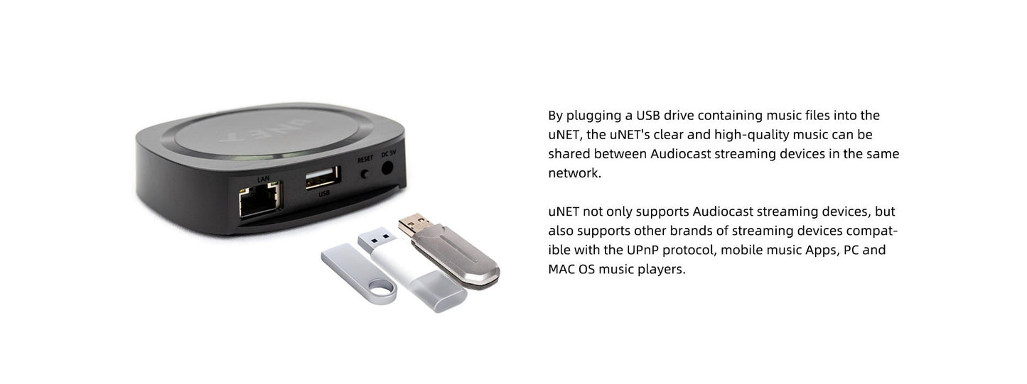 Receptor de áudio sem fio Wifi para streaming de música Audiocast Ieast pPlay M5 DLNA para adaptador de áudio Airplay com função multiroom