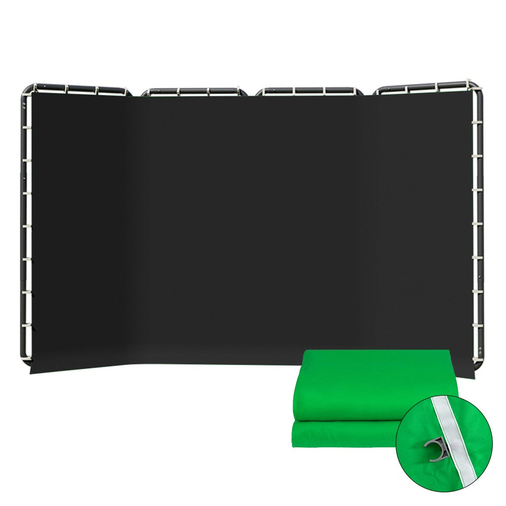 SH 2.4x4M Background Stand Frame With Photography Green Screen Backdrops  Photography Background Support Studio Light Tripod