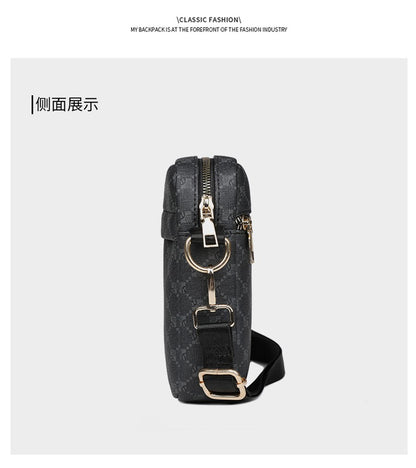 Luxury Designer Men Small Shoulder Bag PU Leather Messenger Crossbody Phone Bag For Men Vintage Style Men Handbag Bag Bolsa Sac