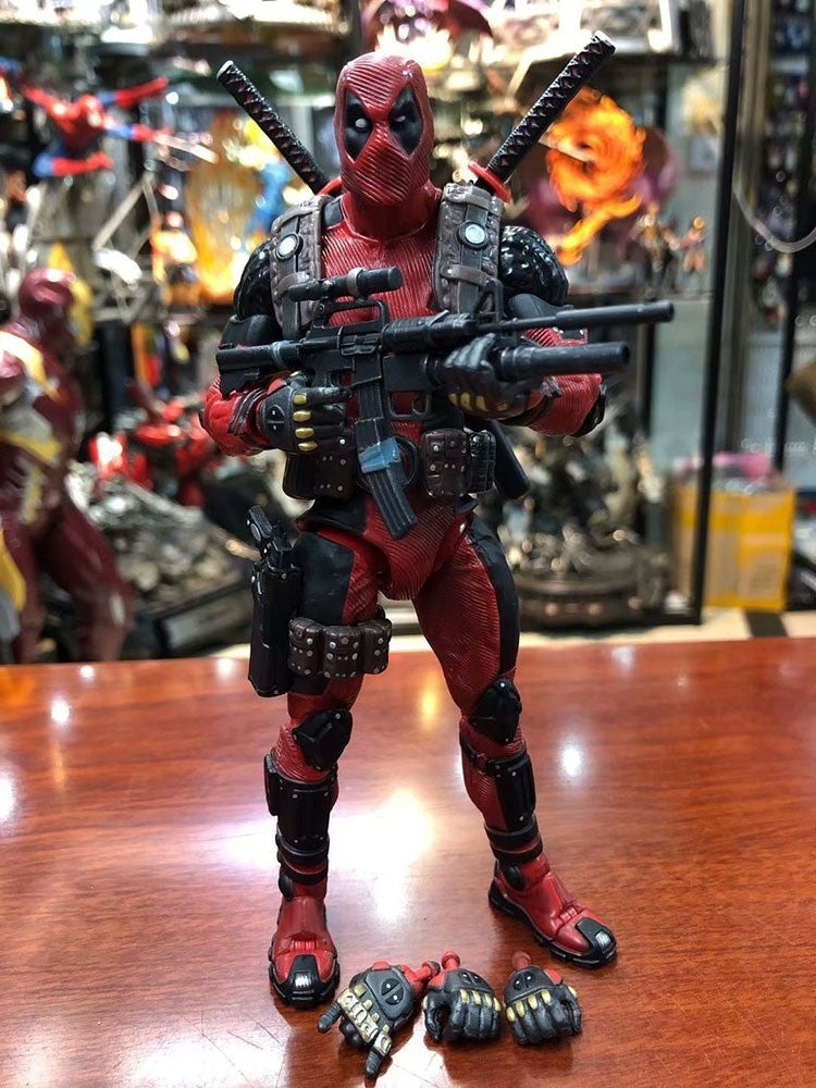 Em estoque NECA X-Men Deadpool Boneco de Ação Em Estoque Super Herói Deadpool Boneco Modelo Colecionável Ultimate Presente de Aniversário para menino
