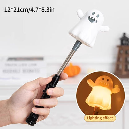 Halloween Party Decoration Halloween Hand Shaker Sticks Pumpkin Ghost Stick Gift Party Favor Gifts Party Supplies