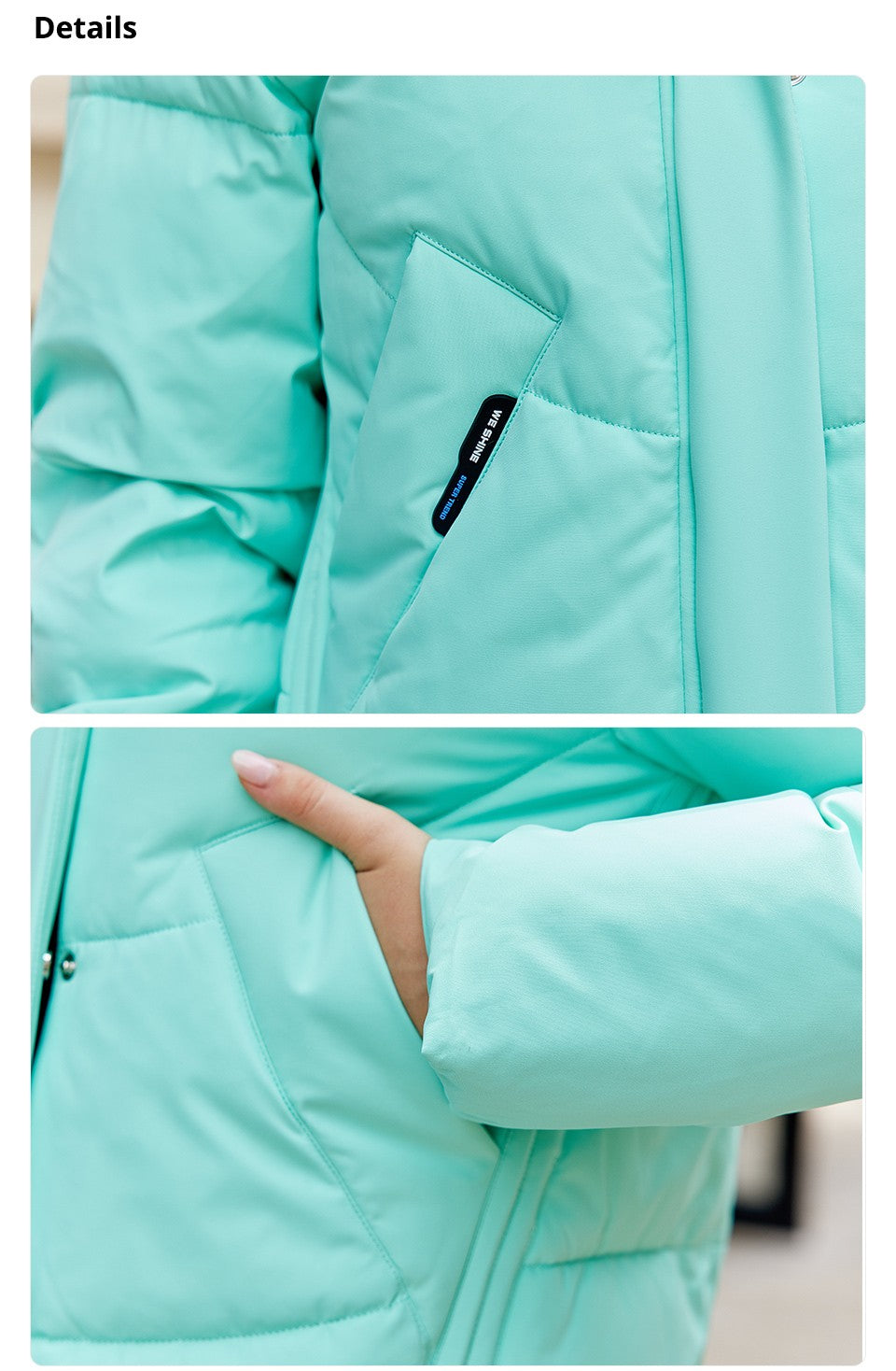 GASMAN 2023 Winter Down Jacket Women Short Classic zipper Design Pocket Stand Collar Hooded Slim Coat Women Parkas  83319