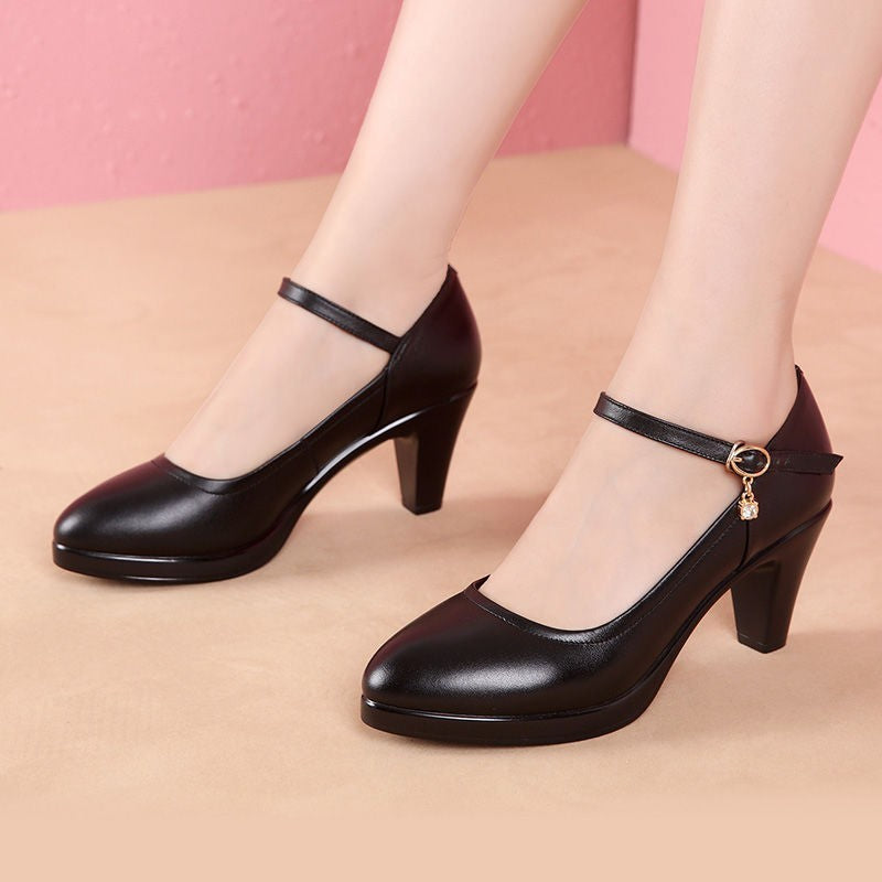 Salto Alto Feminino, Sapatos Femininos de Luxo para Festa Salto Médio 35-41