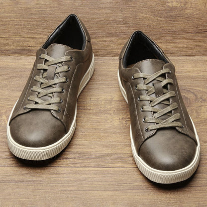 Men's casual shoes 2025 brand fashion comfortable leather shoes men
