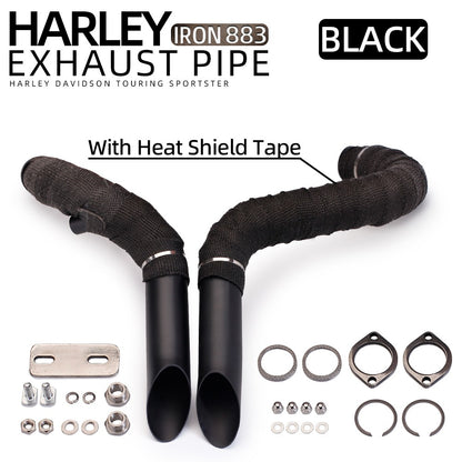 Motorcycle Exhaust Pipe Custom Forward Control Accessories Motorcross For Harley T7 Softail Sportster 883 1200